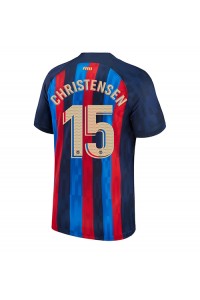 Fotbalové Dres Barcelona Andreas Christensen #15 Domácí Oblečení 2022-23 Krátký Rukáv